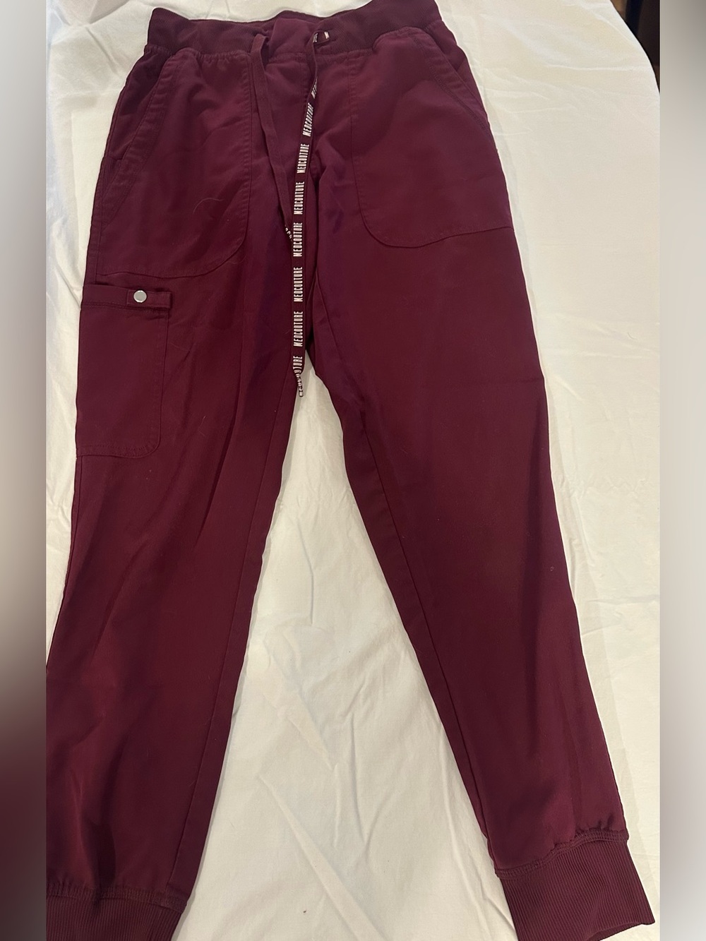 Med Couture Maroon Jogger Scrub Pants